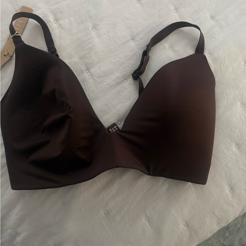 SKIMS Dark Brown Bra
